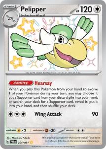 SV4.5 - Paldean Fates - 204/091 - Pelipper - Shiny Rare