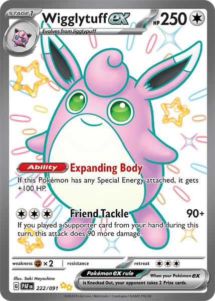 SV4.5 - Paldean Fates - 222/091 - Wigglytuff ex - Ultra Rare