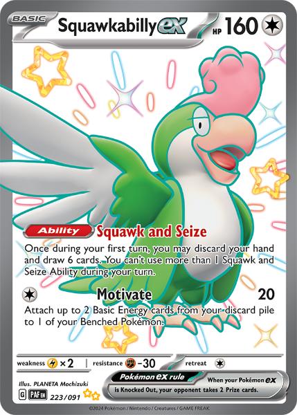 SV4.5 - Paldean Fates - 223/091 - Squawkabilly ex - Ultra Rare