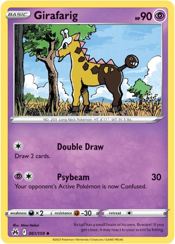 SWSH12.5 - Crown Zenith - 061/159 - Girafarig - Uncommon Reverse