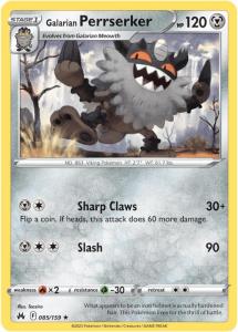 SWSH12.5 - Crown Zenith - 085/159 - Galarian Perrserker - Rare