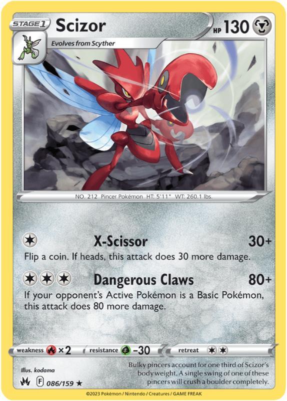 SWSH12.5 - Crown Zenith - 086/159 - Scizor - Rare