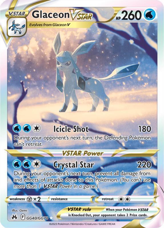 Pokemon Crown Zenith - GG40/GG70 - Glaceon VSTAR