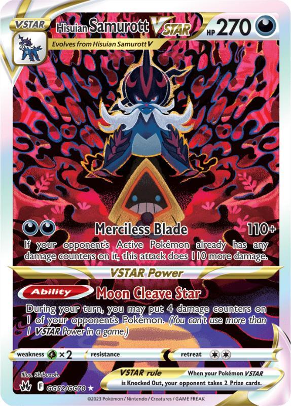 Pokemon Crown Zenith - GG52/GG70 - Hisuian Samurott VSTAR