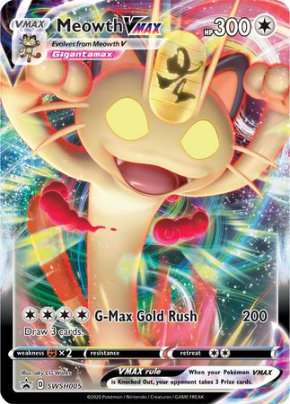 Pokemon Sw&Sh Promo - Meowth VMAX - SWSH005 - Promo