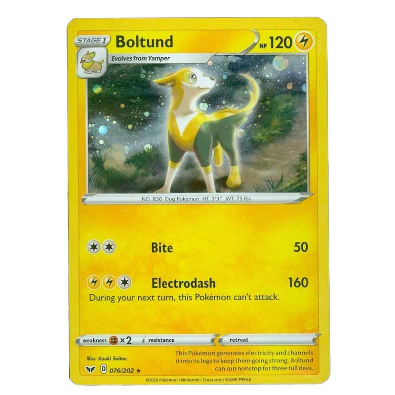 SWSH1 - Sword & Shield - 076/202 - Boltund - Cosmos Holo PROMO [Knock Out Collection]