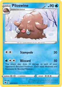 SWSH10 - Astral Radiance - 032/189 - Piloswine - Uncommon