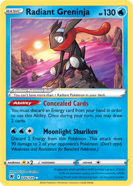 SWSH10 - Astral Radiance - 046/189 - Radiant Greninja - Rare