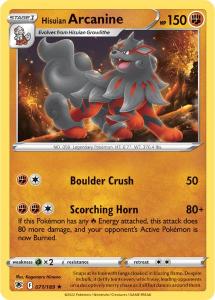 SWSH10 - Astral Radiance - 071/189 - Hisuian Arcanine - Rare