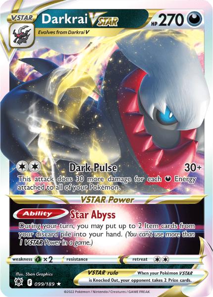 JUMBO SWSH10 - Astral Radiance - 099/189 - Darkrai VSTAR - Rare (Oversized Card)