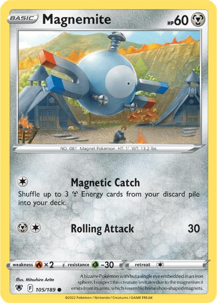 SWSH10 - Astral Radiance - 105/189 - Magnemite - Common