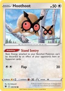 SWSH10 - Astral Radiance - 120/189 - Hoothoot - Common Reverse