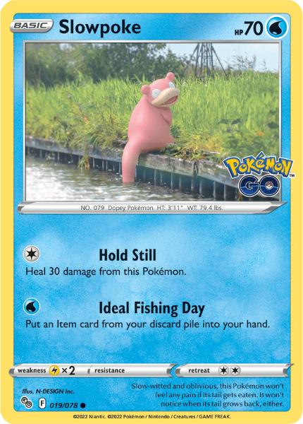 SWSH10.5 - Pokemon GO - 019/078 - Slowpoke - Common Reverse