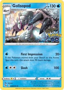 SWSH10.5 - Pokemon GO - 026/078 - Golisopod - Holo Rare