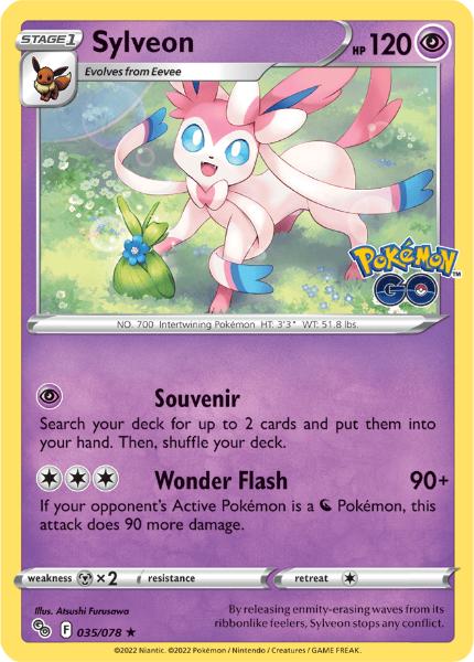 SWSH10.5 - Pokemon GO - 035/078 - Sylveon - Holo Rare Reverse