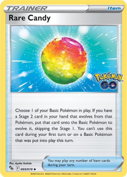 SWSH10.5 - Pokemon GO - 069/078 - Rare Candy - Uncommon Reverse