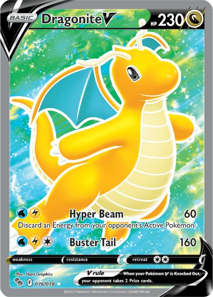 SWSH10.5 - Pokemon GO - 076/078 - Dragonite V - Ultra Rare