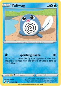 SWSH11 - Lost Origin - 030/196 - Poliwag - Common Reverse