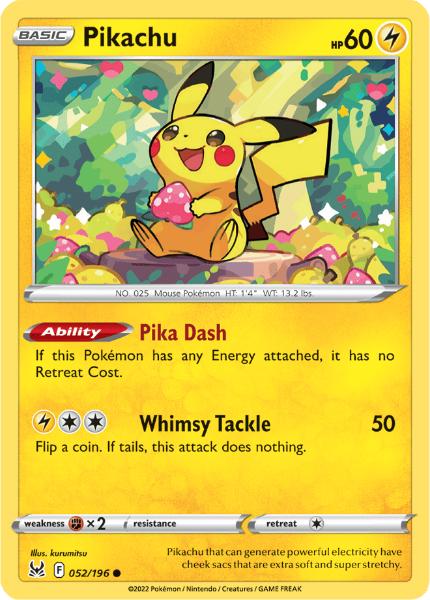 SWSH11 - Lost Origin - 052/196 - Pikachu - Common