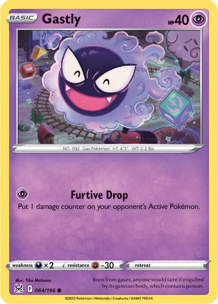 SWSH11 - Lost Origin - 064/196 - Gastly - Common