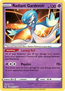SWSH11 - Lost Origin - 069/196 - Radiant Gardevoir - Rare