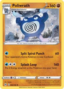 SWSH11 - Lost Origin - 085/196 - Poliwrath - Rare