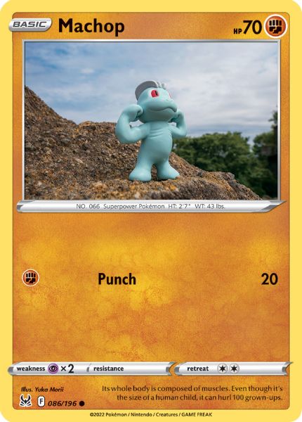 SWSH11 - Lost Origin - 086/196 - Machop - Common