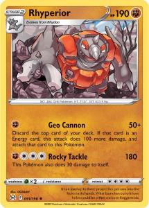 SWSH11 - Lost Origin - 091/196 - Rhyperior - Rare