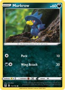 SWSH11 - Lost Origin - 114/196 - Murkrow - Common