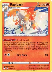 SWSH12 - Silver Tempest - 022/195 - Rapidash - Holo Rare Reverse