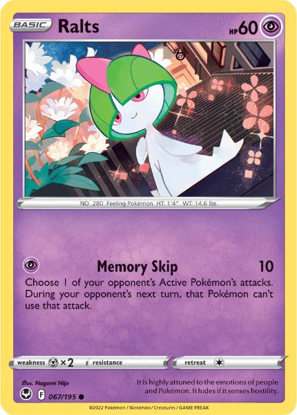 SWSH12 - Silver Tempest - 067/195 - Ralts - Common