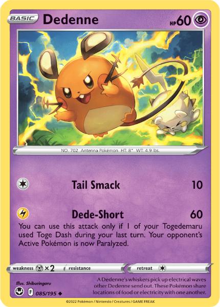 SWSH12 - Silver Tempest - 085/195 - Dedenne - Uncommon