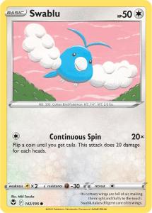 SWSH12 - Silver Tempest - 142/195 - Swablu - Common