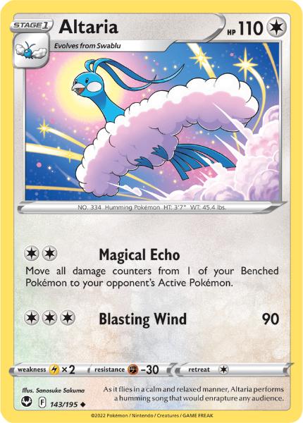 SWSH12 - Silver Tempest - 143/195 - Altaria - Uncommon Reverse