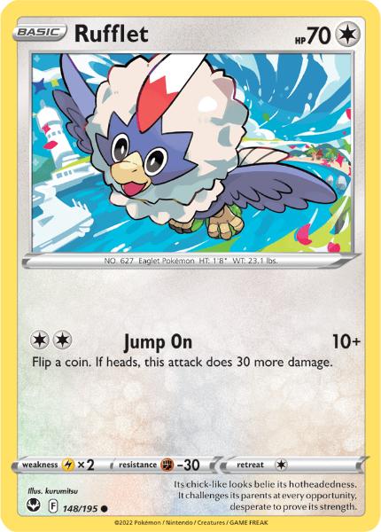 SWSH12 - Silver Tempest - 148/195 - Rufflet - Common Reverse