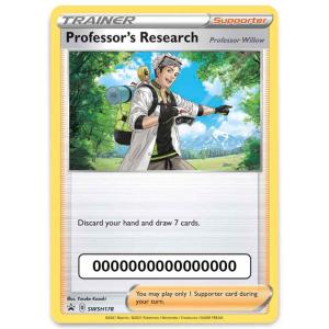 Professor's Research [Professor Willow] - SWSH178 - Promo Card