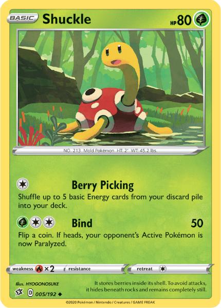 SWSH2 - Rebel Clash - 005/192 - Shuckle - Uncommon Reverse