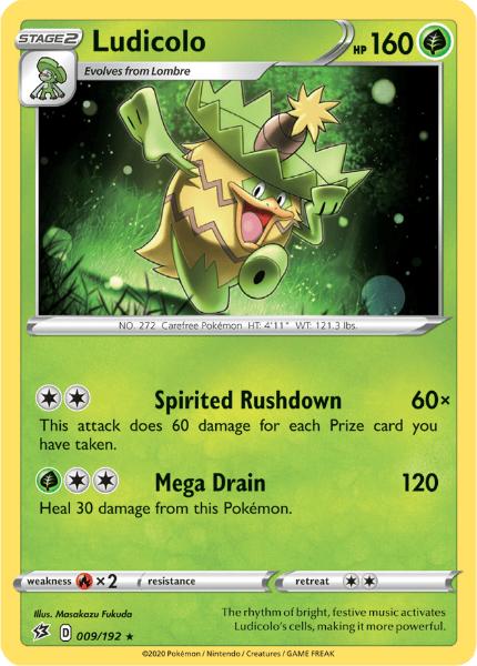 SWSH2 - Rebel Clash - 009/192 - Ludicolo - Rare