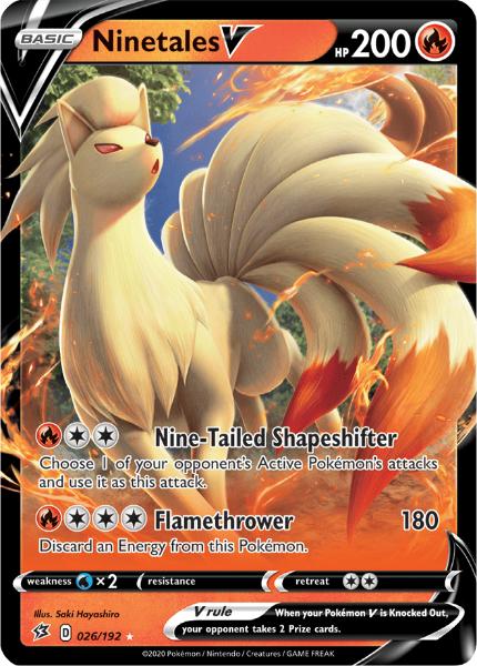 SWSH2 - Rebel Clash - 026/192 - Ninetales V - Rare