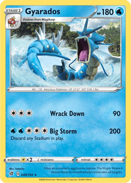 SWSH2 - Rebel Clash - 040/192 - Gyarados - Holo Rare