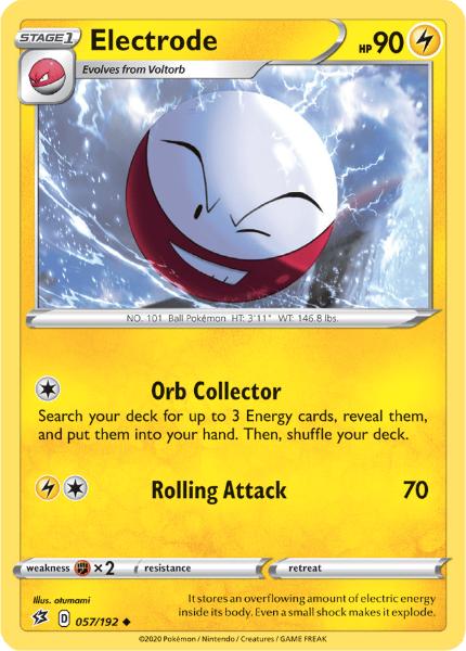 SWSH2 - Rebel Clash - 057/192 - Electrode - Uncommon Reverse