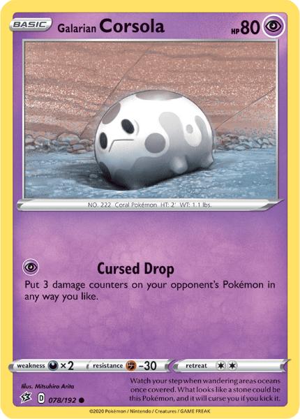 SWSH2 - Rebel Clash - 078/192 - Galarian Corsola - Common Reverse