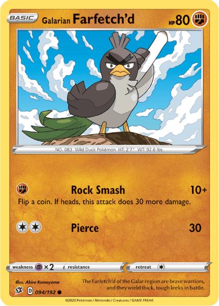 SWSH2 - Rebel Clash - 094/192 - Galarian Farfetch’d - Common