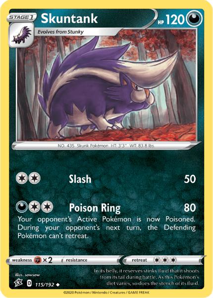 SWSH2 - Rebel Clash - 115/192 - Skuntank - Uncommon