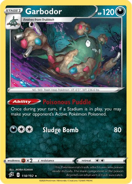 SWSH2 - Rebel Clash - 118/192 - Garbodor - Rare