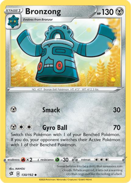 SWSH2 - Rebel Clash - 130/192 - Bronzong - Uncommon