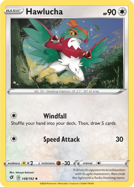 SWSH2 - Rebel Clash - 148/192 - Hawlucha - Uncommon Reverse