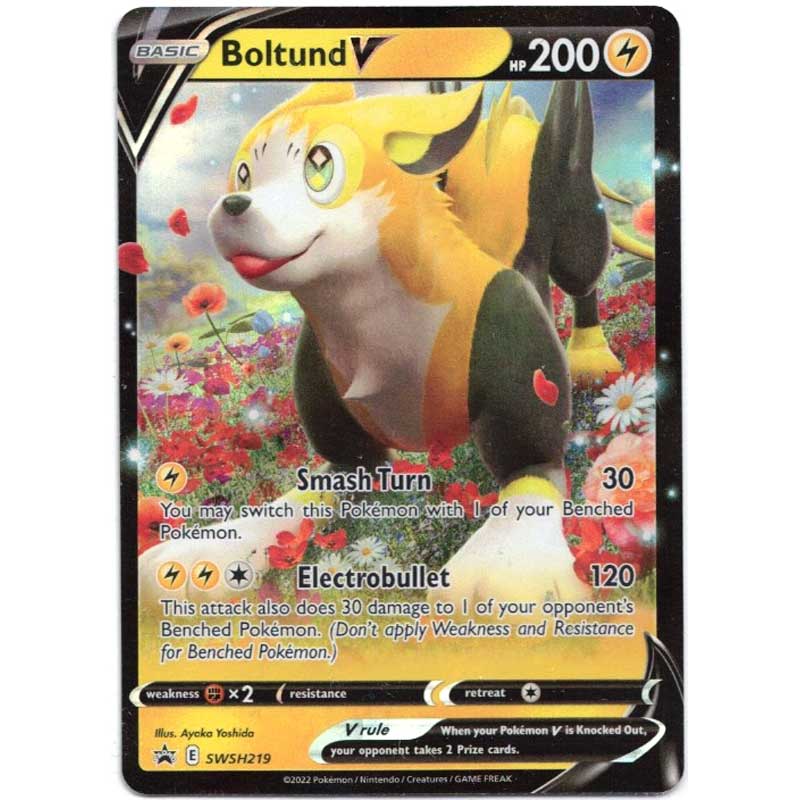 JUMBO Pokemon SwSh Promo - Boltund V - SWSH219 - JUMBO Promo (Stort Kort)