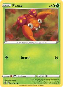 SWSH3 - Darkness Ablaze - 003/189 - Paras - Common Reverse