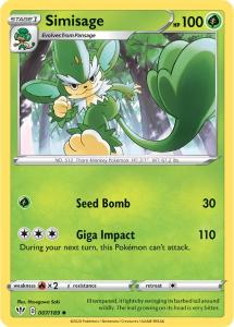 SWSH3 - Darkness Ablaze - 007/189 - Simisage - Uncommon